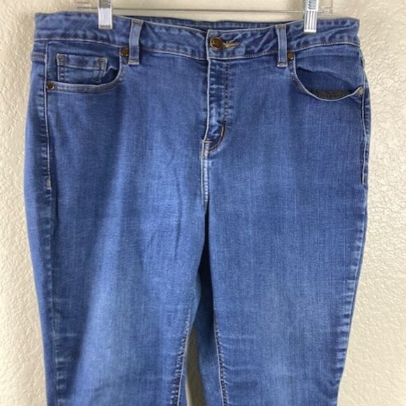Lane Bryant Women's Skinny Stretch Blue Jeans Sz 16R - Picture 3 of 14